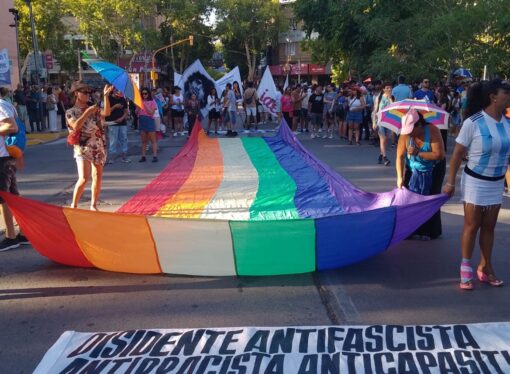 MARCHA DISIDENTE EN SAN JUAN, CON 40 GRADOS DE CALOR, MAS DE 3.000 SANJUANINOS/AS CONTRA LOS DICHOS DE JAVIER MILEI.