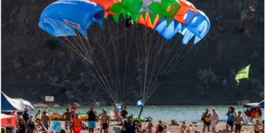 Punta negra será testigo  de un evento único de paracaidismo en Argentina.