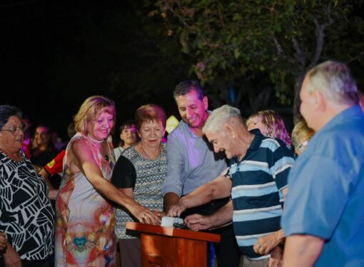 Remodelan el Boulevard del Barrio Eva Duarte de Perón en Pocito