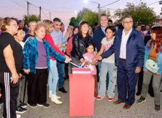 Una transitada arteria junto con otros cinco lugares ya tienen su nueva iluminación Led en Chimbas .