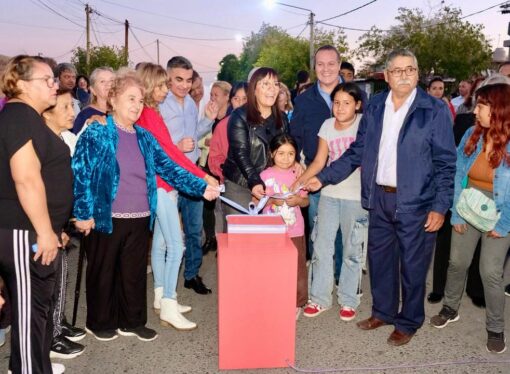 Una transitada arteria junto con otros cinco lugares ya tienen su nueva iluminación Led en Chimbas .