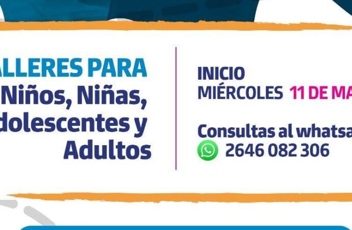 Rawson abre inscripciones gratuitas para más de 30 talleres artísticos